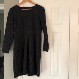 Madewell Black and White Longsleeve Dress